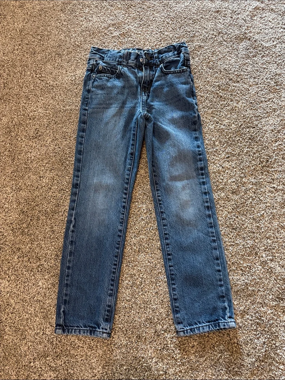 The Children's Place Boys Dark Blue Straight-Leg Jeans Size 7S